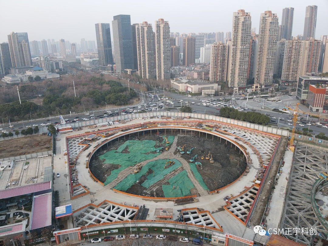 2023完美开端！上海金泰SMC工法钻机助力武汉广电全媒体中心项目